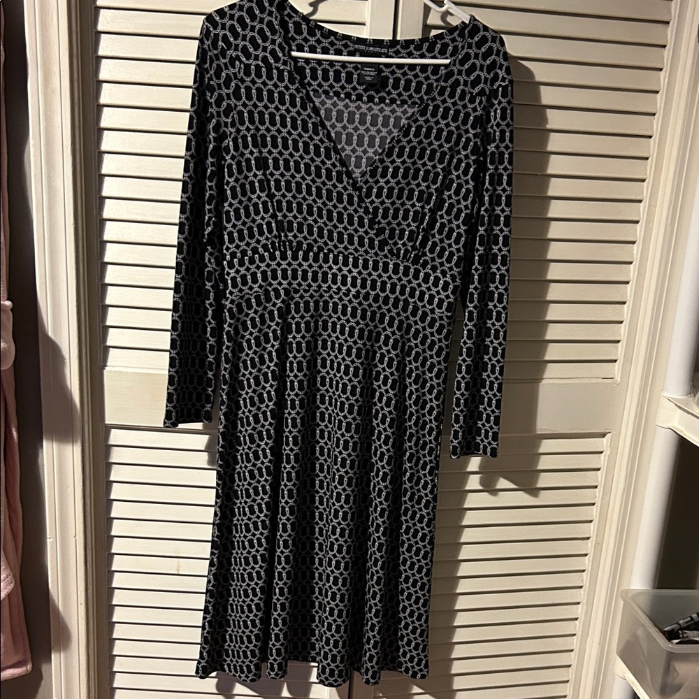 Black and white ring Patterned Dress small